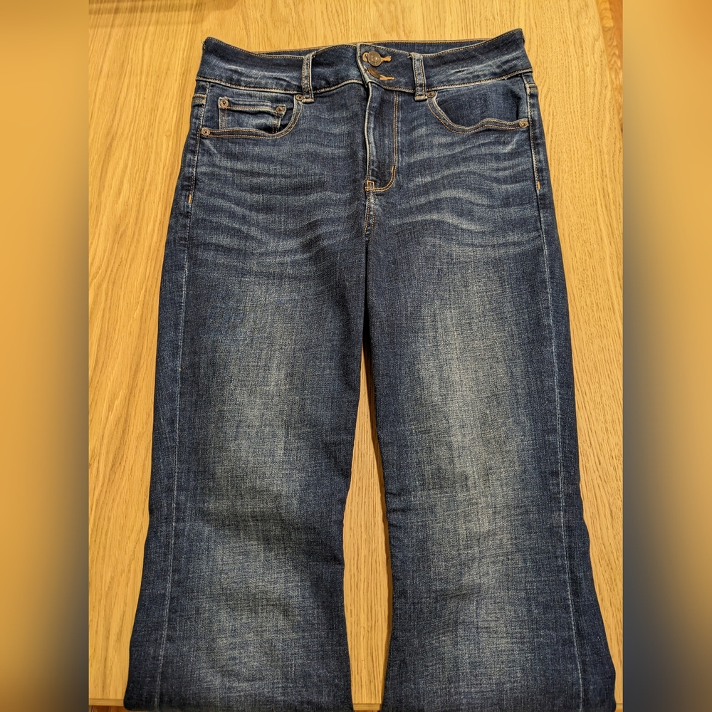 American Eagle Hi Rise Artist Flare jeans